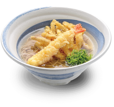 海老天ごぼうそばの画像