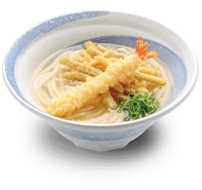 海老天ごぼううどん(そば)の画像