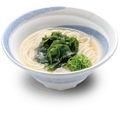 わかめうどん(そば)の画像